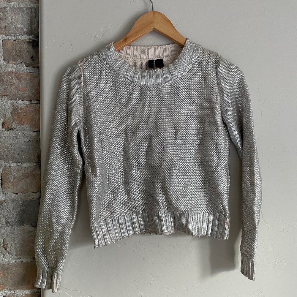 Metallic sweater